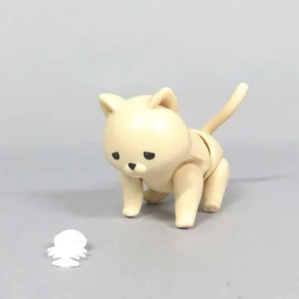 6 cm ny Original docka 7 leder Kattdocka leksak Kan äta fisk katt Lovely Pet shop djur actionfigur små dockleksaker BB