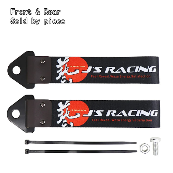 JDM Racing-Sangle De Tourquering Universal, Race dragkrokar, krok av nylon bilsläpvagnssträngar för hastighetsjägare, initial dragstång, JDM 17