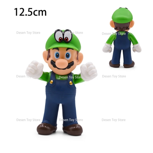 1st Mini Mario Bros Figur Bowser Princess Peach Padda Goomba Grön Yoshi Donkey Kong Koopa Troopa Cappy Goomba Action Model Toy R