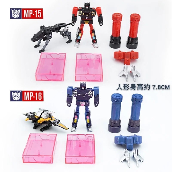 Takara Tomy Transformers Toys MP15 Rumble Ravage MP-16 Frenzy Buzzsaw Actionfigurer Transformer Robotleksaker för barn MP-16 KO