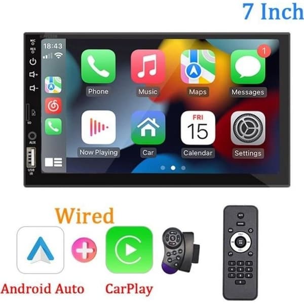 Bluetooth-autoradio - PRUMYA - 7\" - 1 Din - Carplay - Android - HD-kosketusnäyttö