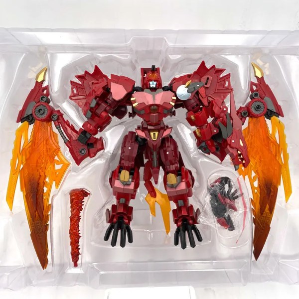 Ny Jinbao Transformation Flame Dragon 8871 KO Red Dragon Deformation Figurleksaker Modell PE DF07 DF-07 Red without box