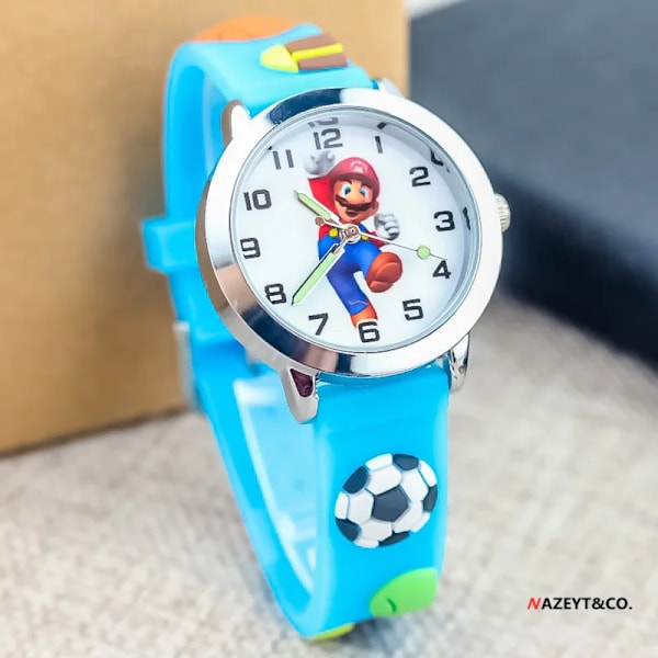 Super Marios Watch för barn Marios Brothers Cartoon 3D-spel Anime Character Quartz Electronic Watch Födelsedagspresenter 8