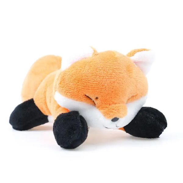 Söt 1st Mini Little Fox Docka Tecknad Plysch Brosch Par Söt Klädnål Pojkar och Flickor Skolväska Väska Pendelleksak