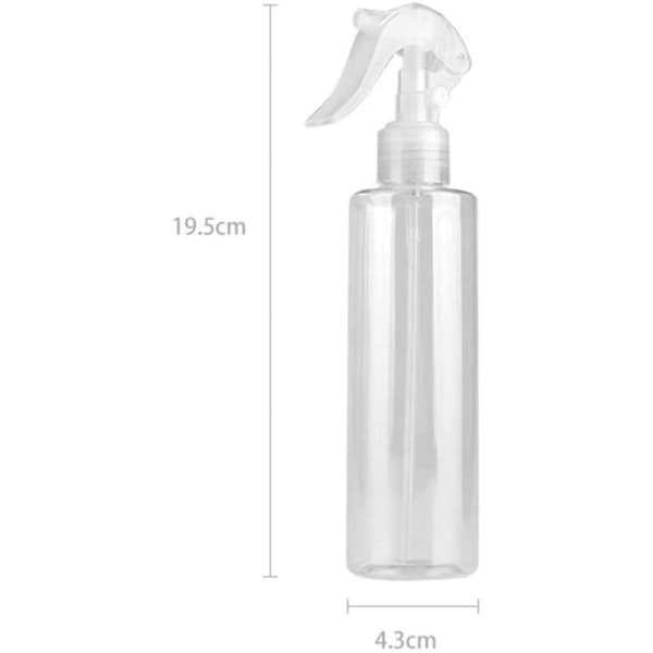 Plast Sprayflasker, Transparente Sprayflasker, Tomme Plast Sprayflasker