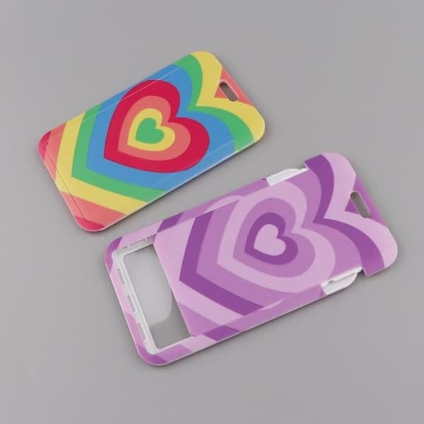 (Lila, Regnbåge) Brickhållare - Ej specificerad - Halsband - Polyester - Regnbåge - 2 stycken Purple, Rainbow