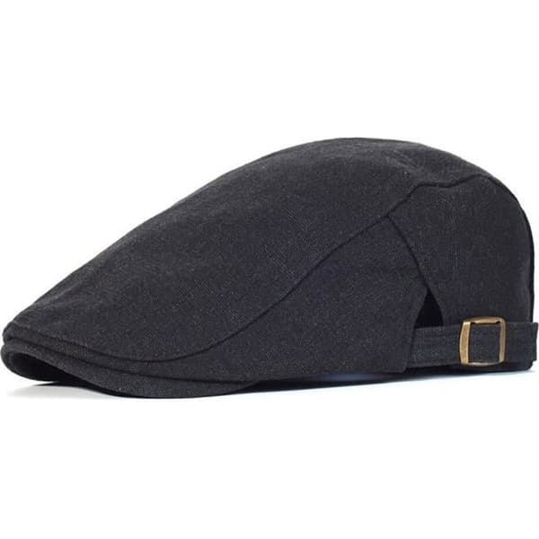 Hat - DRFT - Bomulds Beret - One Size - Sort - Casual Stil Black