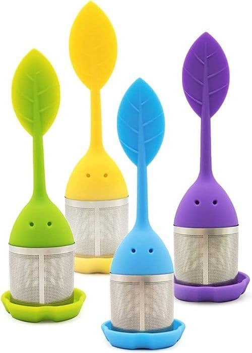 4-pack löste te-infusionsenheter, te-infusionsenhet finmaskigt löste-sil lock