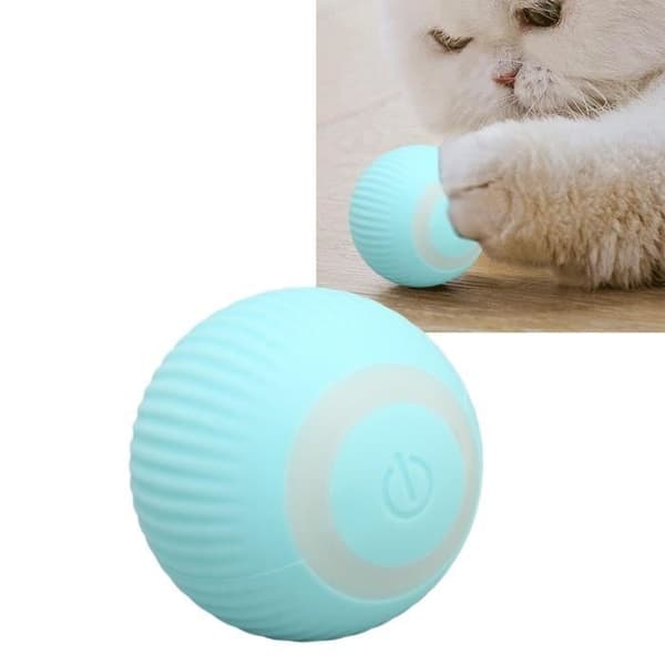 VGEBY Smart Kattelegetøj, USB Genopladelig Interaktiv Bold Legetøj til Katte, 2 Tilstande, Bidefast