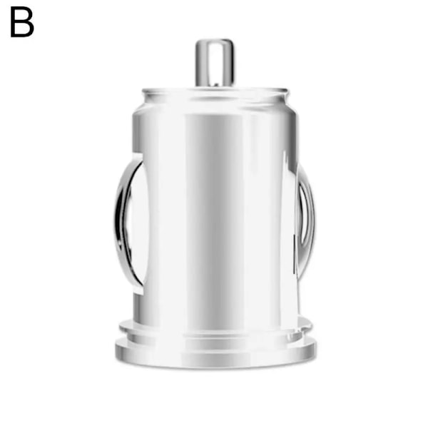 Bil Lastbil 12V Ström Dubbel 2 Port USB Mini Laddare Adapter Snabbladdning Billaddare För IPhone IPad Dubbel Usb Billaddare Adapter WHITE