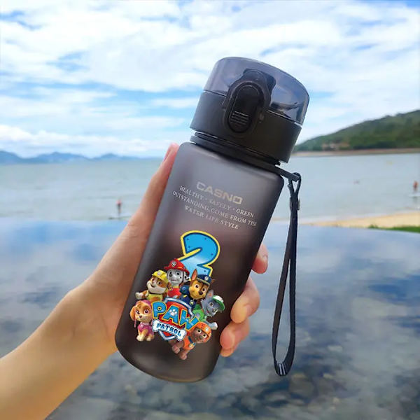 400ml Anime Figur Tecknad Paw Barn Sportpatruller Vattenflaska Chase Utomhus Plast Bärbar Vattenkopp Pojkar Flickor Present C 400ml