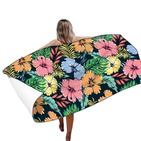 Mikrofiber bade-/strandhåndklæde, store håndklæder 160x80 cm, super absorberende