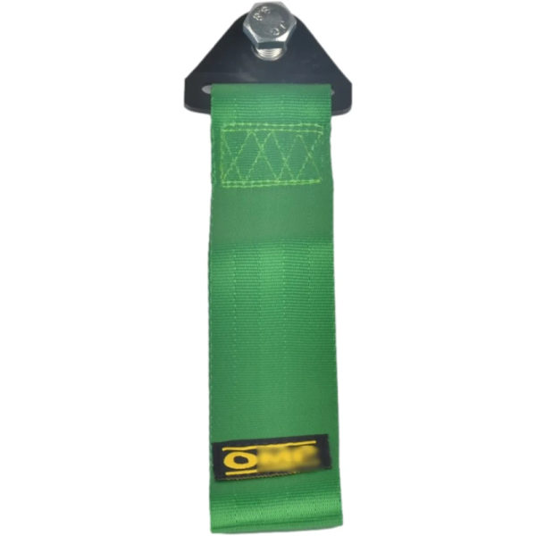 Modifierad släpvagnsbälte för bil, Trendig släpvagn, Ulen nylon hög motstånd, universal automatisk justering med skruvmutter, 2 tum, 28x5cm O Green logo