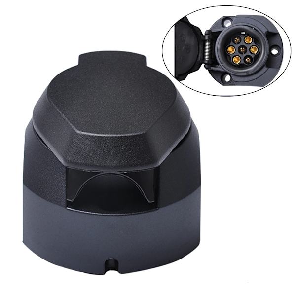 7-polig 12V plastkontakt för europeisk släpvagn + dragkrok elkontakt bil släpvagnskopplingar tillbehör Socket and Plug