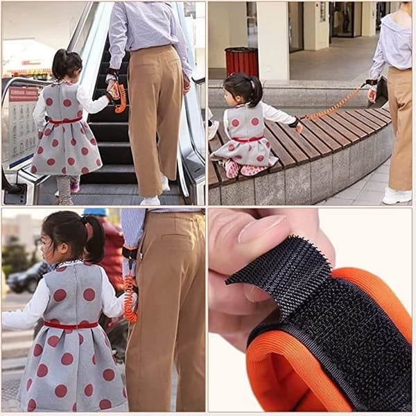 Set med 2 anti-förlorade handledsremmar för barn, 1,5 m