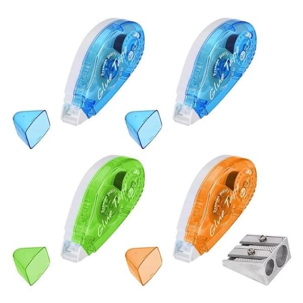 Limroller, Muslimroller Dubbelsidig Tejp, 4 st Transparent Dubbelsidigt Lim, Scrapbooking Limroller