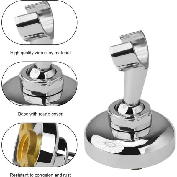 Dusjhodeholder, Dusjhodeholder, Dusjhodeholder i sinklegering, Dusjhode med ekspansjonsskrue, 360° justerbar