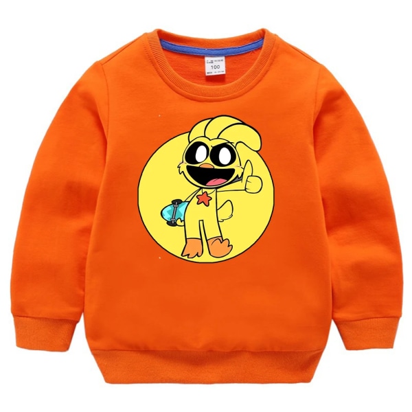 Leende Critters Sweatshirts Barn Tecknad Game Print Toppar Barn Casual Sportig Långärmad Topp Barn Höst Vinterkläder BB194 100