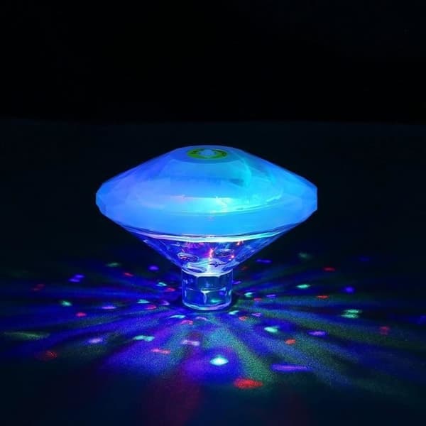 Undervands Flydende LED Disco Aqua Glow Multi Farve Blinkende Bade Dam Pool Spa Fest Natlys