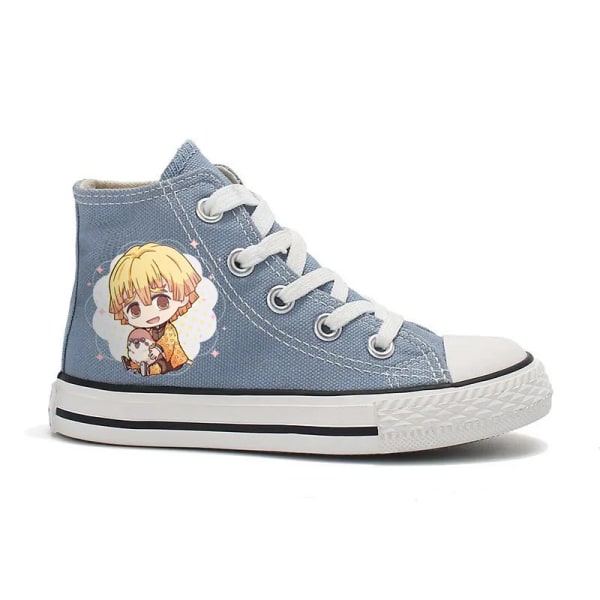 Demon Slayer Tecknad Anime Sneakers Kimetsu No Yaiba Tanjirou Nezuko Zenitsu Cosplay Casual High Top Sko Barn Födelsedagspresent 1 21