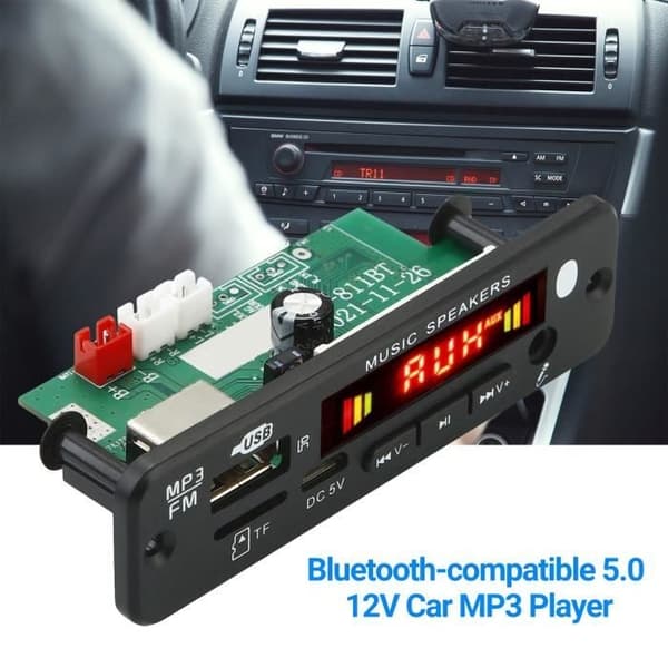 MP3 Förstärkarkit, Känslig, Multifunktionell, Bluetooth-kompatibel, Panelstil - Svart 1