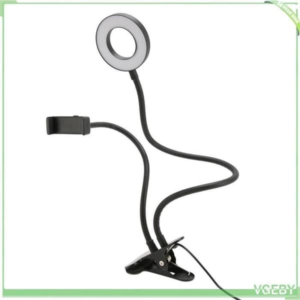 VGEBY LED Ring Light 10 Lysstyrkeniveauer 3 Farver 5000K til Selfie og Makeup