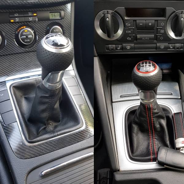 Kvalitet utmärkt Växelspak för Audi skoda säte A3 A4 B6 B7 b8 A6 S4 B8 8K A5 8T Q5 8R För volkswagen vw passat golf-Chrom Silver 5RSpeed Chrom Silver 5RSpeed