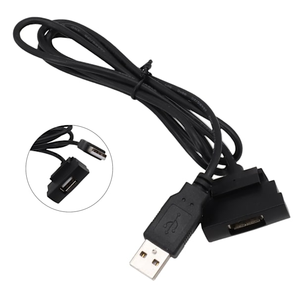1 st Car USB-gränssnittsadapter Audio 4-stifts plastkontakt för Golf för Skoda för Fabia för Octavia för Superb 2003-2008