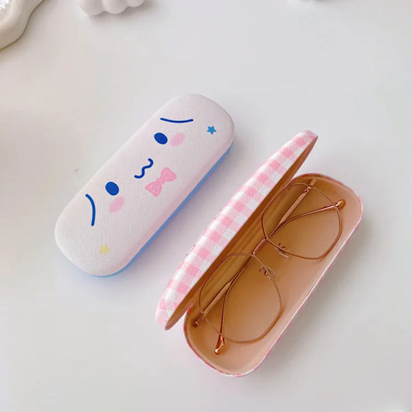 Stitch Cartoon Case Hårt skal Sanrio Girl Glasögonfodral Cover Kitty Kuromi Solglasögonlåda Fräsch stil presenter Cinnamoroll 2