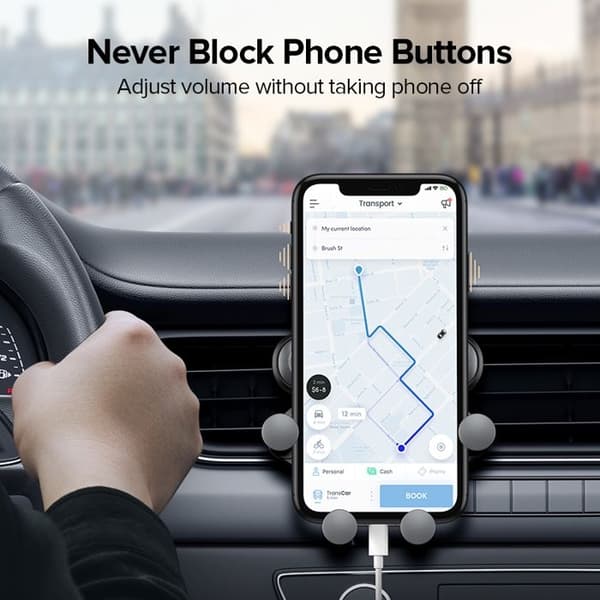 Gravity Bilholder til Telefon, Luftventilholder til Mobiltelefon til iPhone osv.
