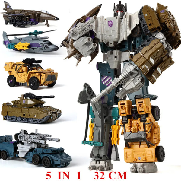 HZX Transformation Anime Bruticus IDW 5 IN 1 5IN1 set War Team Robot Toys KO Collection TF Action Figure Barn Present SET B NO BOX