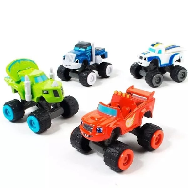 Blaze Monster Machines Anime Figur Plast/Legering Deformerad Robot Billeksak Action Figur Modell Barnleksaker Barn Julklappar 4