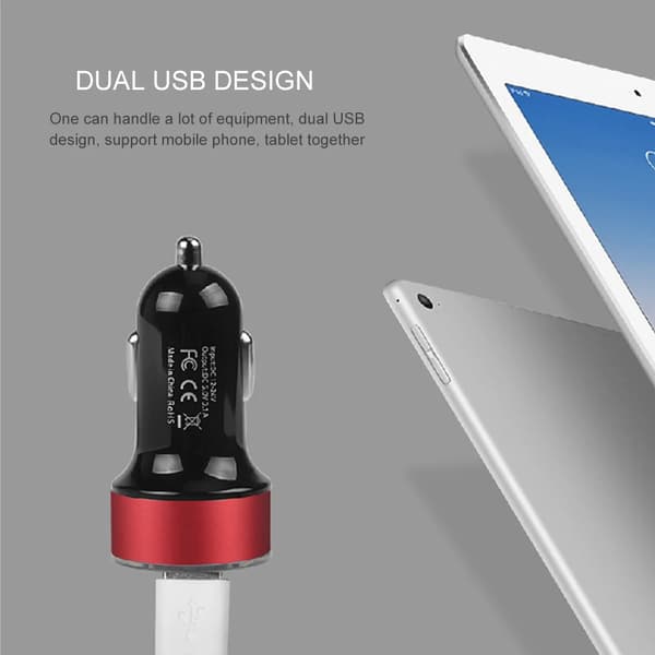 QC 3.0 biloplader Multifunktionel dobbelt USB LED-display voltmeter overvåger bil cigarettænder oplader adapter bilforsyninger