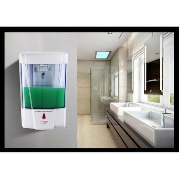 Automatisk beröringsfri dispenser - IR - 700 ml - Vit White