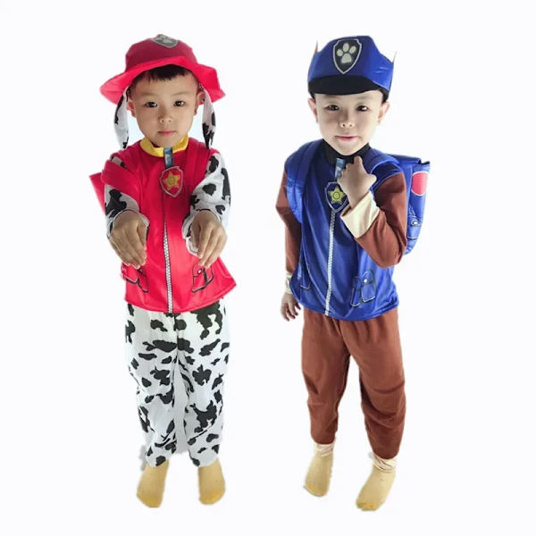 Paw Patrol Kreativ tecknad kostym Barn Cosplay Scenframträdande Outfit Dräkter Halloween Klä upp Pojke Flicka Födelsedagspresent A three-piece set M 115-130cm