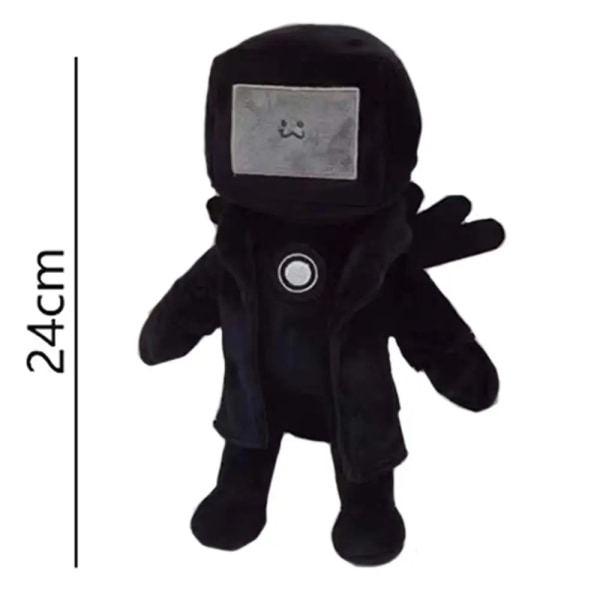 1/6 st 28CM Skibidi Toalett Plysch Tecknadsdockor Fyllda Mjukdjur Tecknad Doll Jul Födelsedagspresent för barn Red