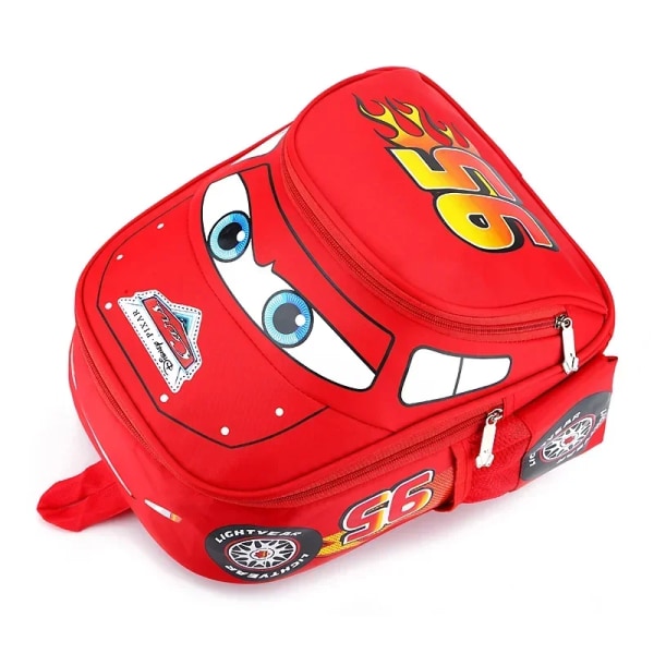 Disney Cars Cosplay Lightning McQueen 3D Mini Ryggsäckar Tecknade barn Stereo Skolväska Mode Kawaii Väskor Barn Leksaker Presenter Dark Blue