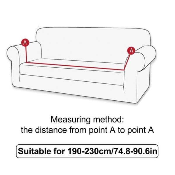 Stretch Sofatrekk, 3-seters sofatrekk (190-230CM)
