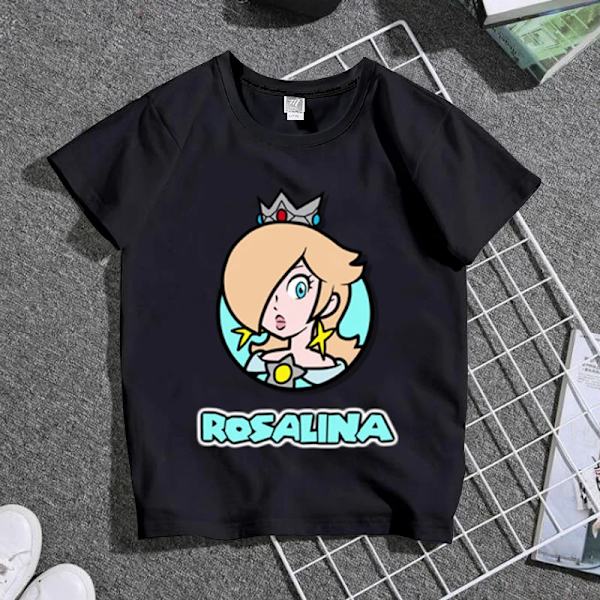 Super Marios Bros Cosplay T-shirts för barn Söt Anime Figur Waluigi Wario Peach Padda Luigi Män Kvinnor Kortärmade T-shirts 9 Children-120cm