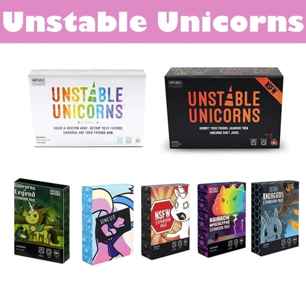 Ny andra upplagan Unicorns Core Board Game Card And Dragons NSFW Rainbow Uncut Legend Expansion Pack Expansion Pack5