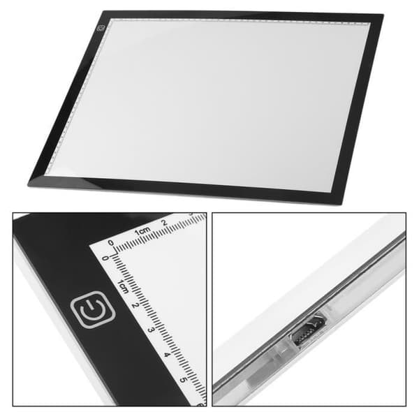 Lysboks - A3 LED Tegnebrett - Tegnebord Lyspanel