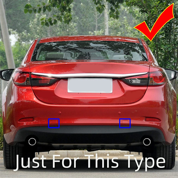 Dragkrok för bakre stötfångare för Mazda 6 Atenza Sedan 2013 2014 2015 2016 2018 2019 2019 2019 UNPAINTED LH