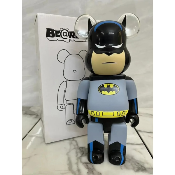 400 % Bearbrick Batman Actionfigurer Anime Filmer Karaktär Figur PVC Staty Rumsmodell Dekoration Barn Julklappar 28cm Style 4 28cm