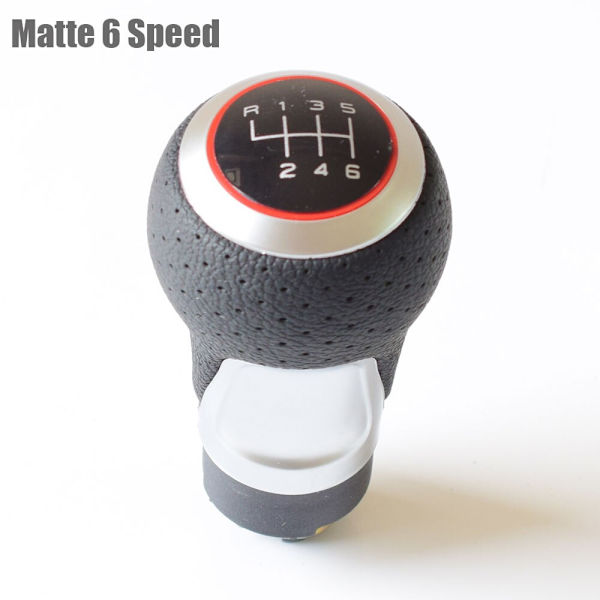 Kvalitet utmärkt Växelspak för Audi skoda säte A3 A4 B6 B7 b8 A6 S4 B8 8K A5 8T Q5 8R För volkswagen vw passat golf-Matt Röd 6Speed Matte Red 6Speed
