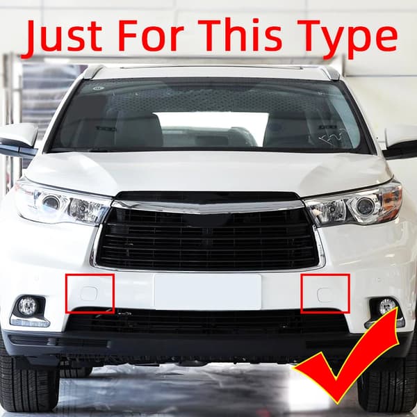 Bugseringskrog til forreste kofanger, til Toyota Highlander Kluger 2015 2016 2017, trailerdæksel