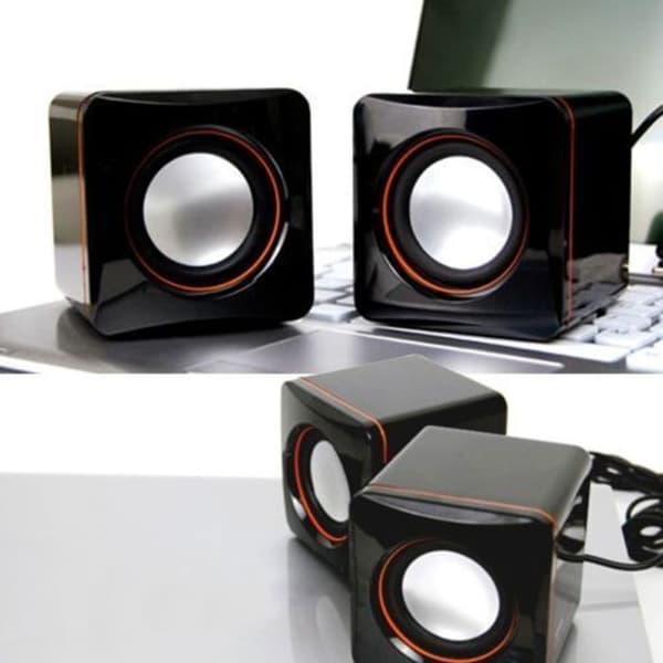 101 USB Kablet Computerhøjttaler med 3,5 mm Stereo Jack til Desktop og Laptop