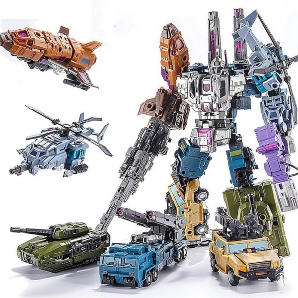 【I lager】 Transformation Bruticus PT05 PT-05 Kombination 5 I 1 Anime Actionfigur Deformerad Robot Barnleksaker