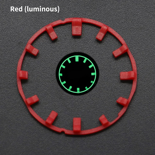 För GA2100 GA2110 Luminous Hour Marker Dial Watch Pointer Scale Ring Index Modification Dial ga2110 Watch Mod Kit Tillbehör Red Luminous