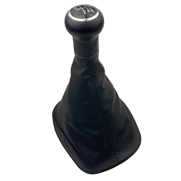 För Volkswagen VW Passat B5 B5.5 1998 1999 2000 2001 2002 2003 2004 2005 Växelspaksknopp Med kragar Spak Växel damask Boot-6 Speed Black A 6 Speed  Black A