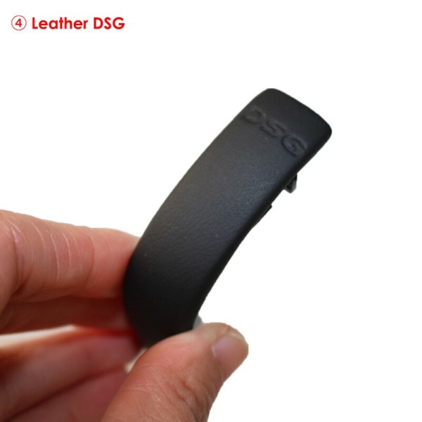 DSG Växelspak Krom Med Läder Växellåda Cover För VW Golf 6 7 R Passat B7 B8 CC R20 För Jetta MK6 GLI TIGUAN-Läder DSG Leather DSG